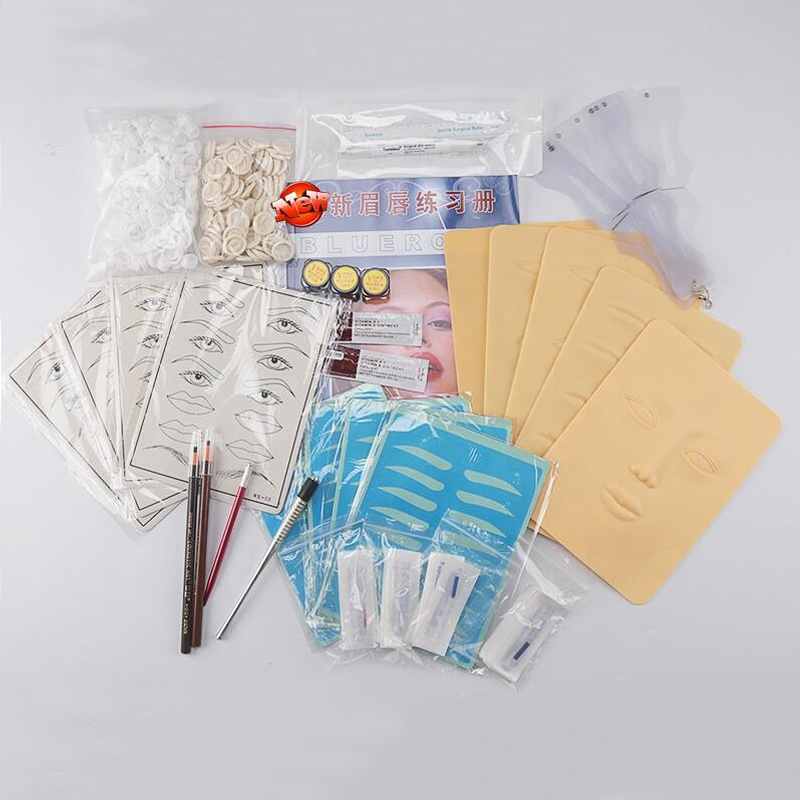 Новое поступление 3d бровей вышивка Microblading Starter Kit Microblading Training Kit для начинающих Практика с низкой ценой