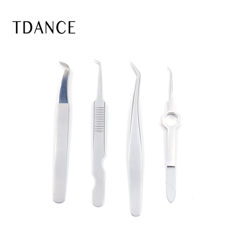 TDANCE, оптовая продажа, индивидуальный личный логотип, индивидуальные пинцеты для наращивания ресниц, пинцеты для бровей