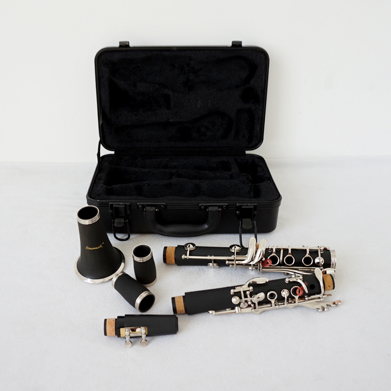Оптовая цена на заказ OEM ODM aiersi Бренд 17 ключей Bb бакелит ABS кларнет woodwind музыкальный инструмент для продажи