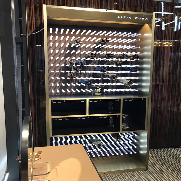Домашний барный термоэлектрический стеклянный шкаф для вина в гостиную