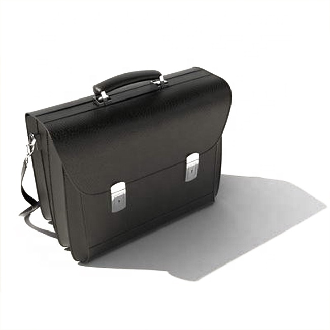 High quality mens genuine leather handle business briefcase bag