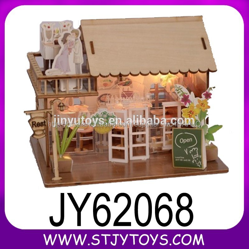 лучший подарок diy корабля дома деревянные 3d здание головоломки игрушки