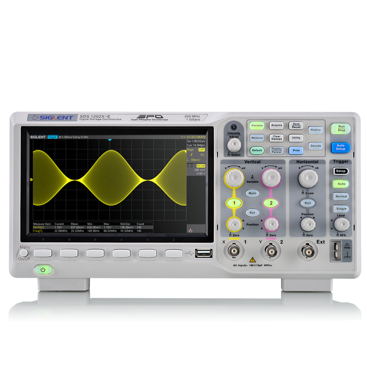 SIGLENT SDS1202X-E,DSO,2 канальный цифровой осциллограф, 200MHz осциллографы