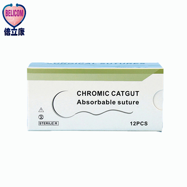 Хирургические Рассасывающиеся швы Chromic Catgut(CC) стерильные медицинские одноразовые швы с иглой