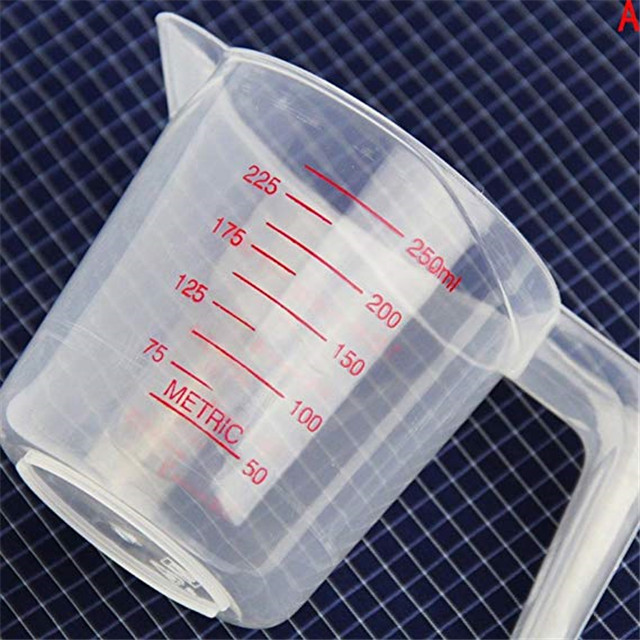 Kitchen tools 250ML/500ML/1000ML Scale cup 3 pieces set plastic measuring cups cake baking tools