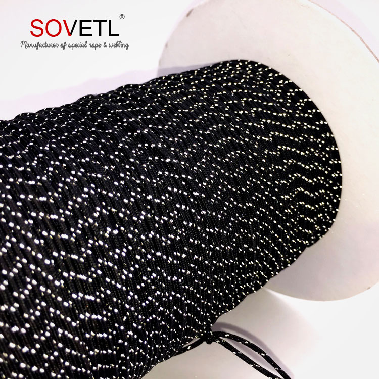 New design reflective elastic rope with imported rubber