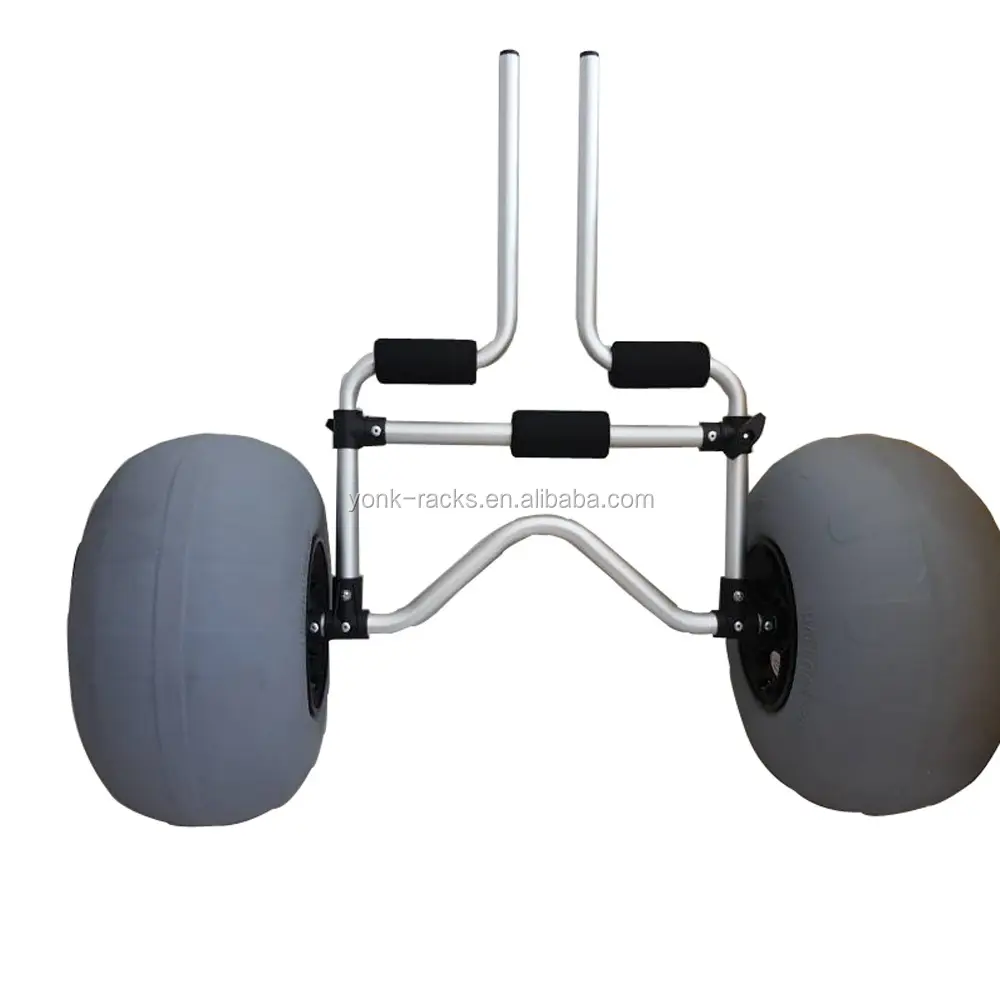 adjustable beach balloon wheel cart Boat Carrier Trolley for Carrying Kayaks/Canoes
