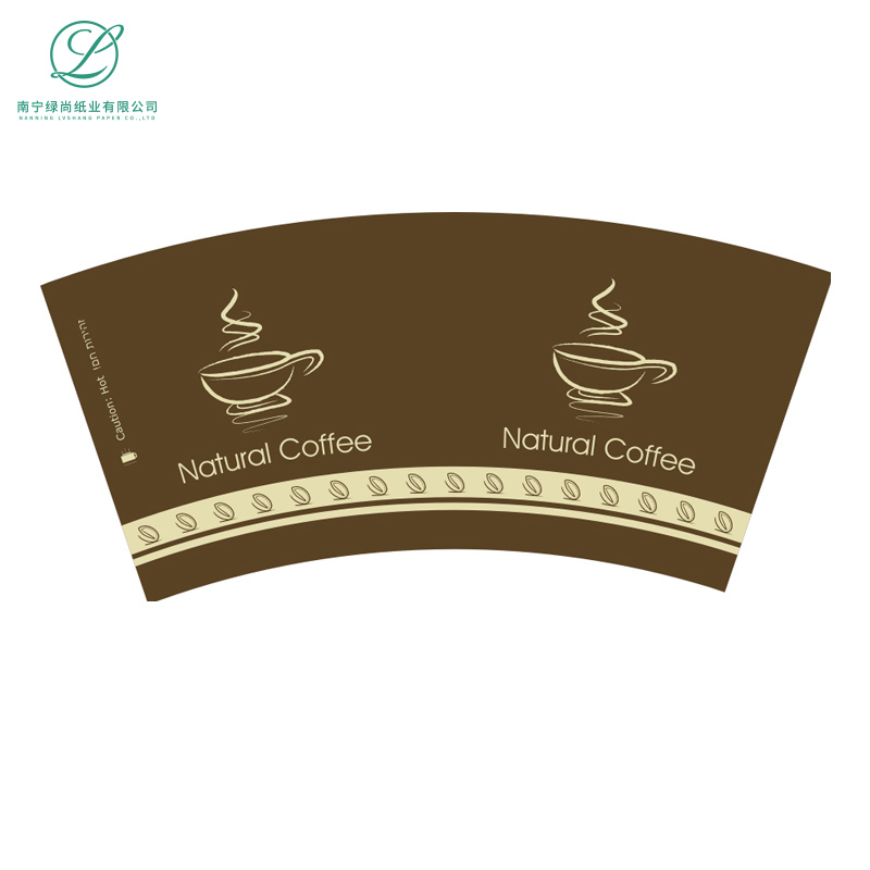 Disposable PE coated paper cup fan for making paper cup