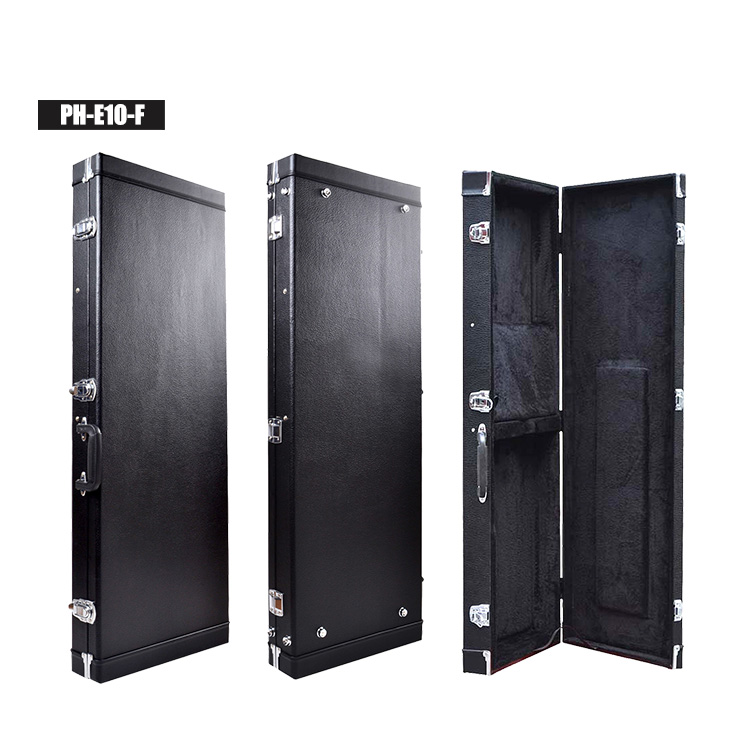 Оптовая продажа черный пустой логотип электрогитара кожа hardcases