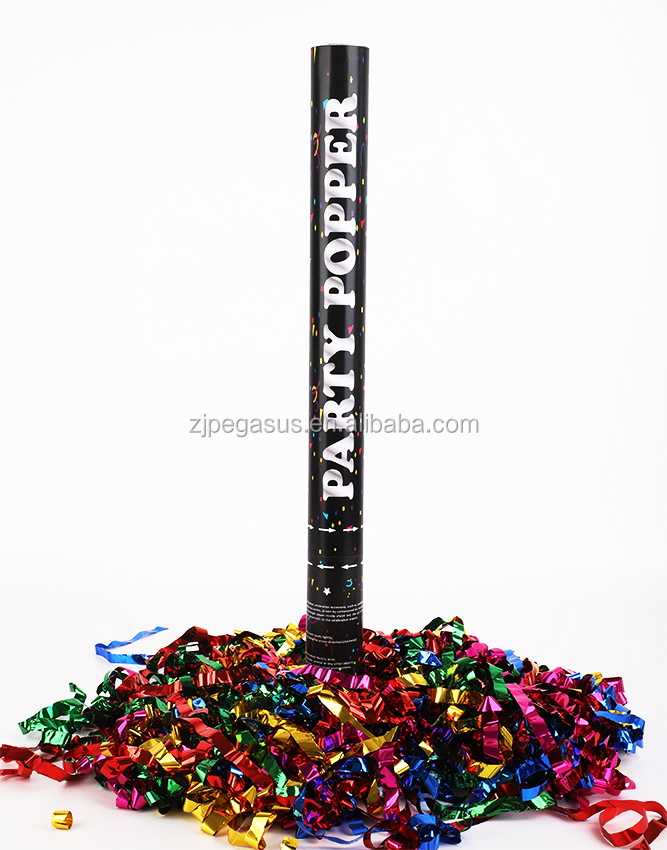 Золотой confetti cannon партия popper безопасный для вечеринки с золотыми recetangles конфетти