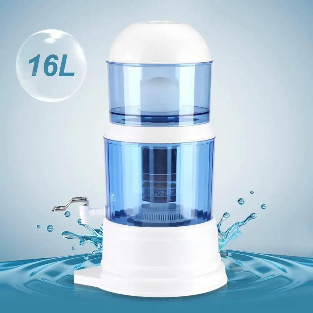 High quality strong 14-16L 100% BPA  Free Benchtop Ceramic water mineral filter pot Guangdong factory