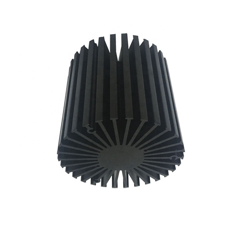 Manufacturers direct outside diameter 58MM high density tooth radiator aluminum profile profiled sunflower heatsink