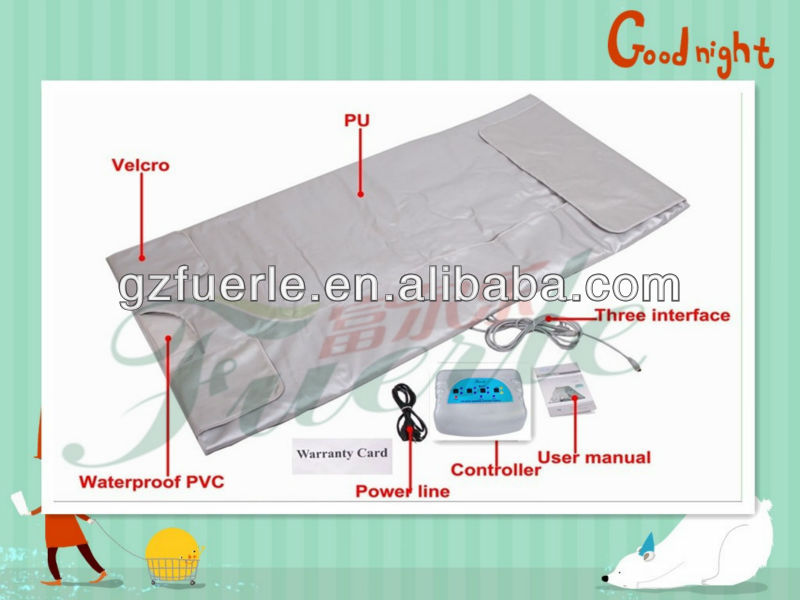 2014 vente chaude 660W de haute qualité sauna infrarouge couverture faite en Chine