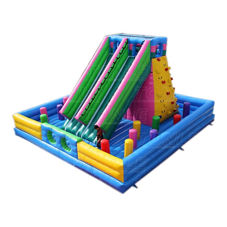 commercial garde inflatable rock climbing slide/ dry slide for sale
