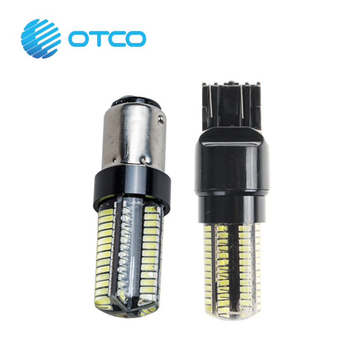 S25 1156 BA15S 104SMD 3014 Светодиодные лампочки поворотные сигнальные задние 12V DC силиконовые