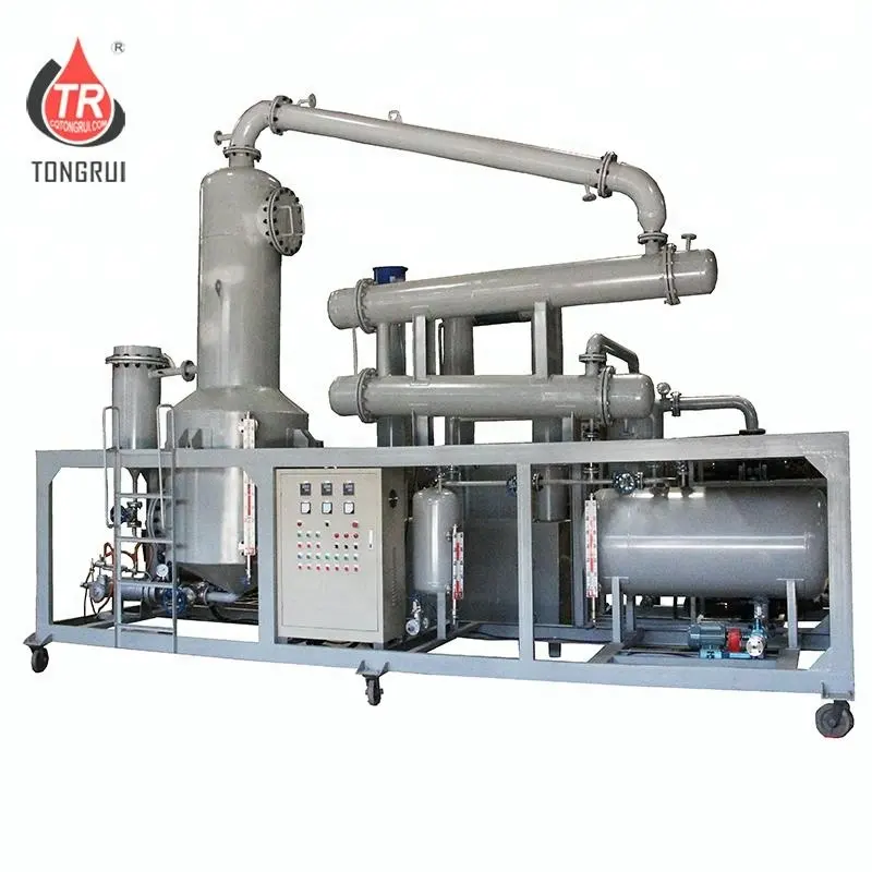 Distilling Technology Mobile Oil Refinery Waste Engine oil to Base oil Recycling Plant