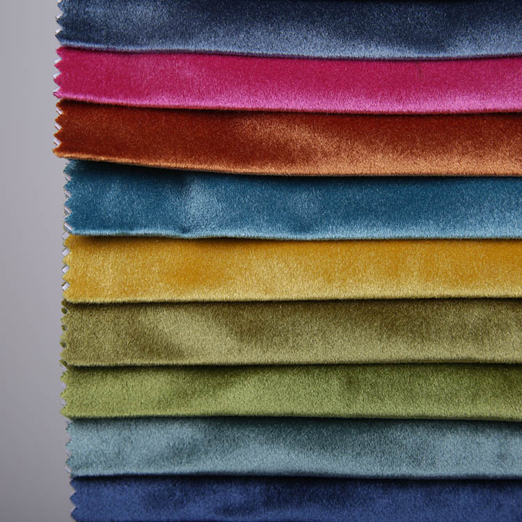 Wholesale 2019 New Style Chinese Velvet Fabric Plain Style Velvet