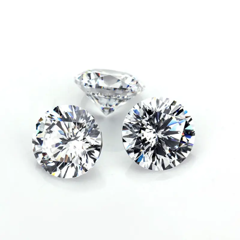 Starsgem EF Round Cut Moissanite 2 carat Loose Gemstone Synthetic Moissanite diamond jewelry beads