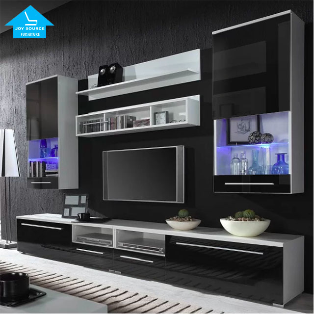 Современная стереосистема хранения в сборе led tv stand