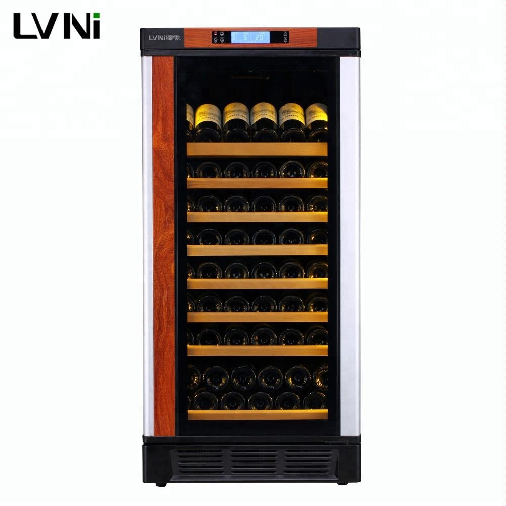 LVNI Роскошные 59 ~ 76 бутылки 5 ~ 22 Цельсия встроенный винный холодильник погреб