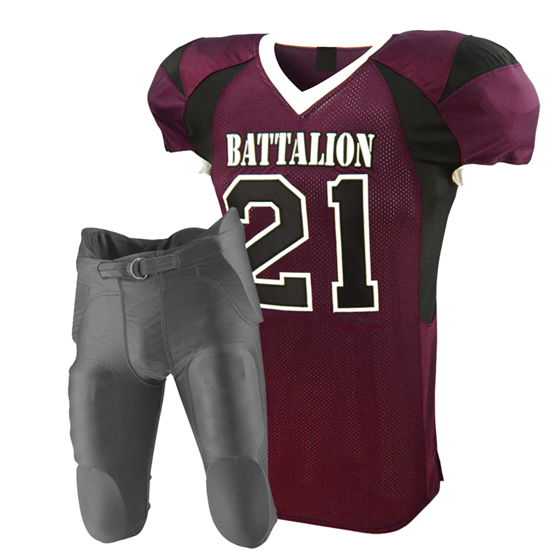 Custom your own design milk silk fabric American rugby football uniform set
