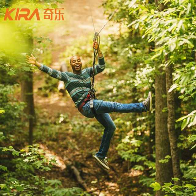 Тросовая дорожка для парка приключений Treetop с зиплингом