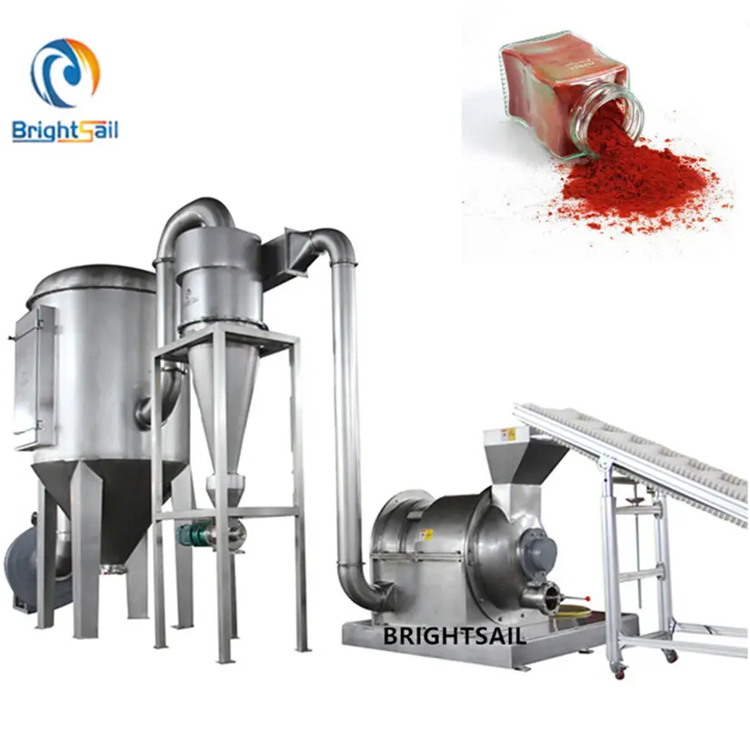 Video Low Noise Industrial Spice Grinder Grinding Machine