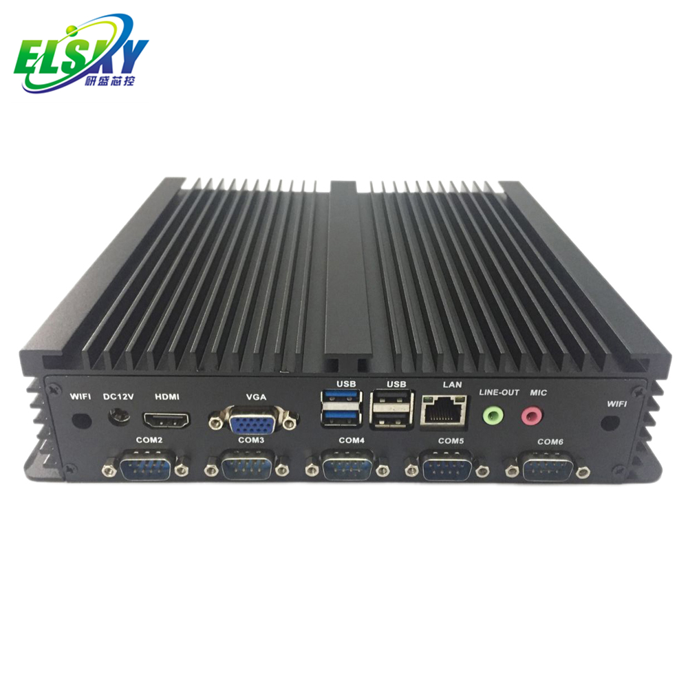 Двухъядерный промышленный мини-ПК ELSKY x86 1,8 ГГц 1037U LAN без вентилятора 12 В