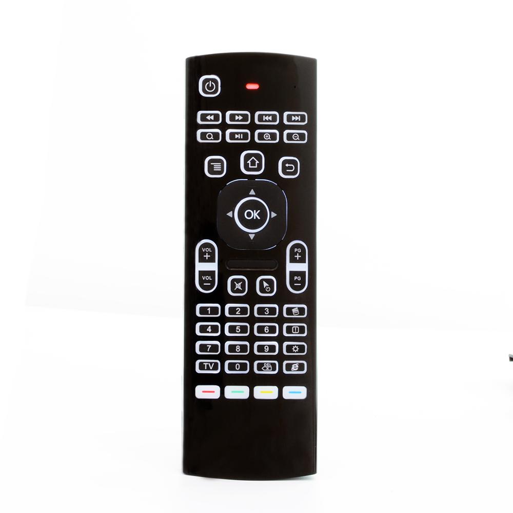 Беспроводная клавиатура MX3 Air mouse 2,4G с подсветкой, лучшая для android smart tv box