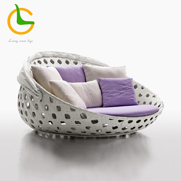 Современная Королева Размер Белый daybed с балдахином