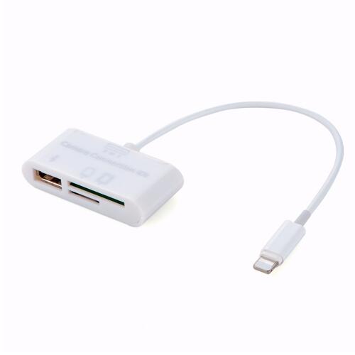 Мини Внешний 8pin 3 в 1 SD/TF адаптер card reader для iPad/iPhone с новой iOS11 выше