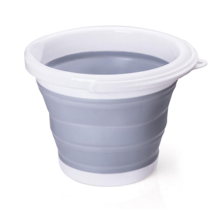 Portable Collapsible Plastic Round Bucket