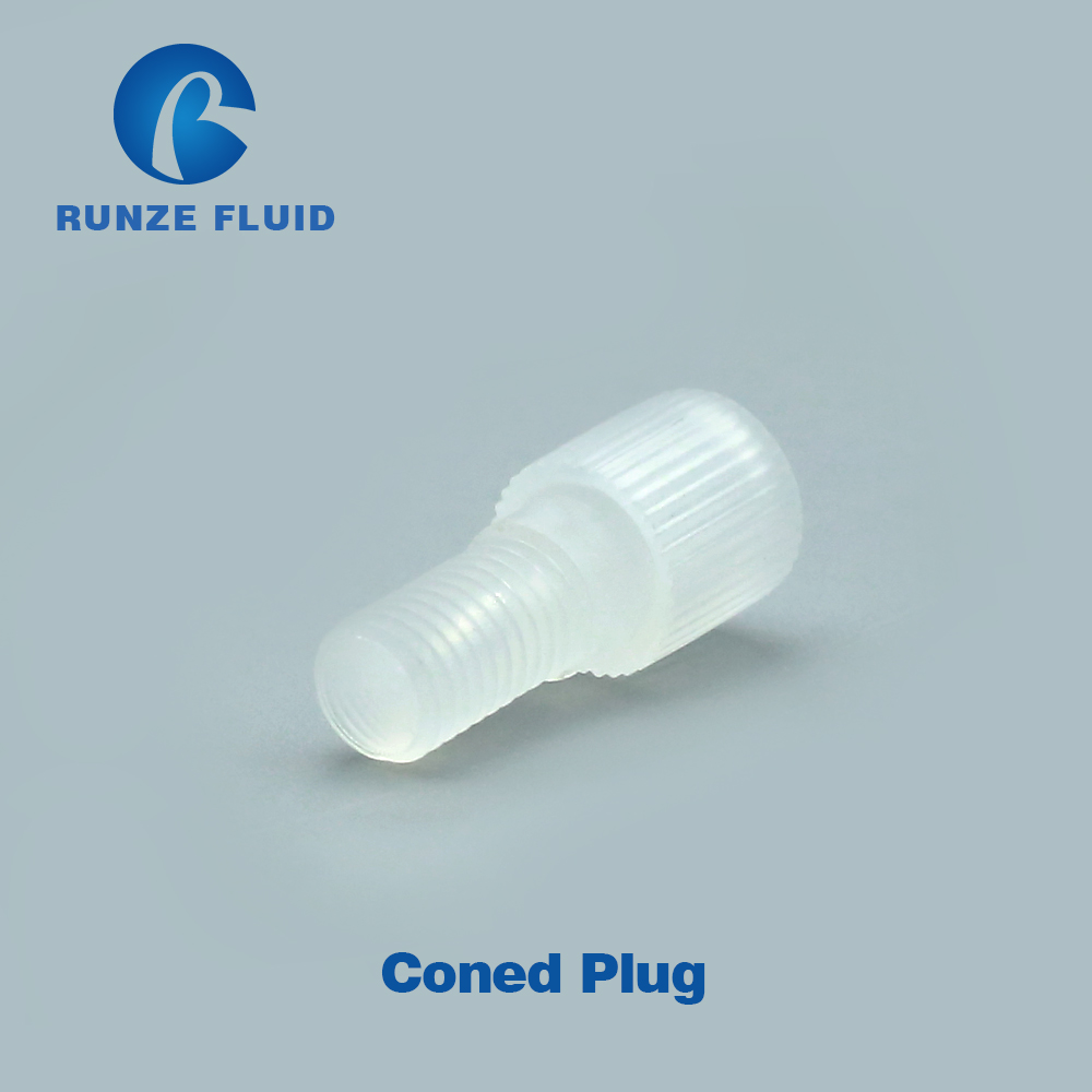 Пищевой 1/4-28UNF PTFE Пластиковые Жидкости пробки