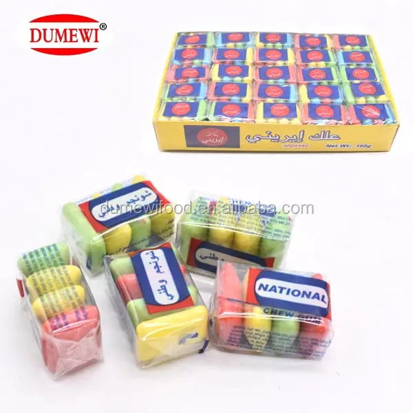 HALAL 4PCS Cube Bubble Gum Mini Mint Cheap Chewing Gum