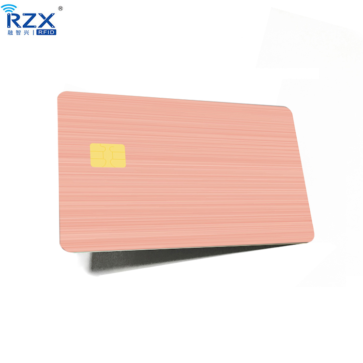 Shenzhen factory blank SLE4442 Chip Smart металлическая Кредитная карта