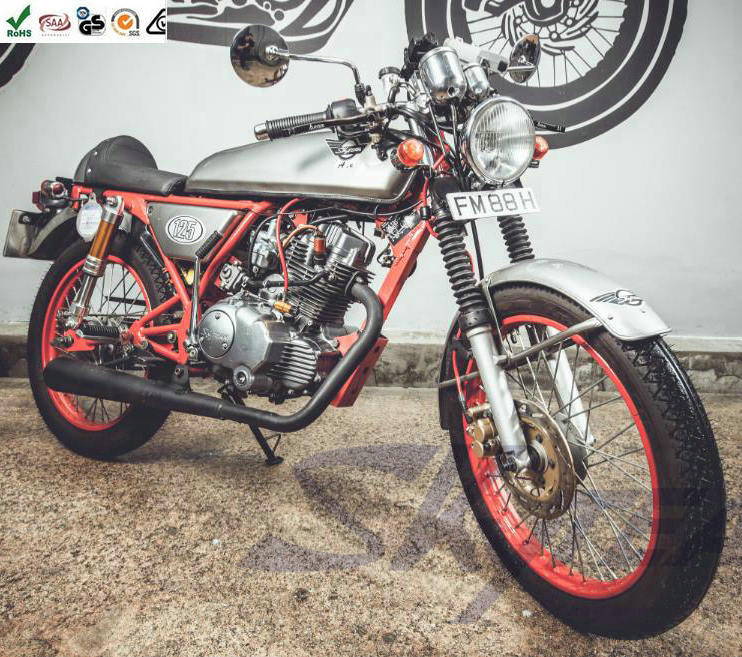 SKYTEAM E3 125cc 4-тактный ACE в винтажном стиле cafe racer классические женские мотоциклетные сапожки (EEC EURO3 одобено)