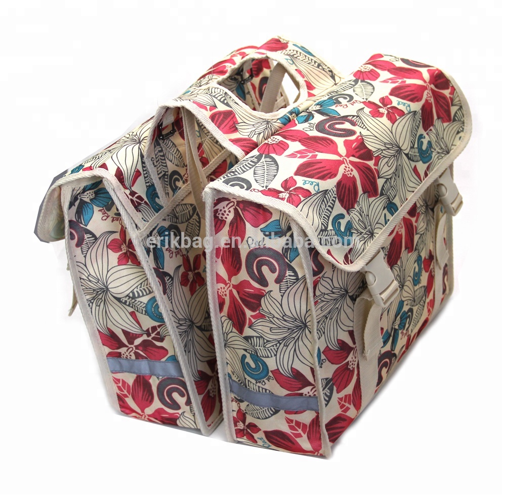 Портативный цветочный двойной велосипед Pannier