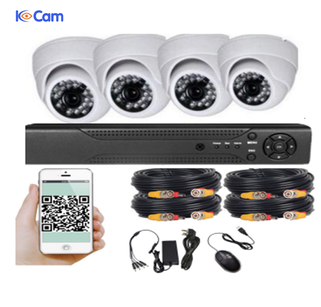 4CH 8CH ИК CCTV система Комплект 1080P Запись DVR AHD купольные камеры день и ночь Цвет CMOS камеры с водонепроницаемым IP66