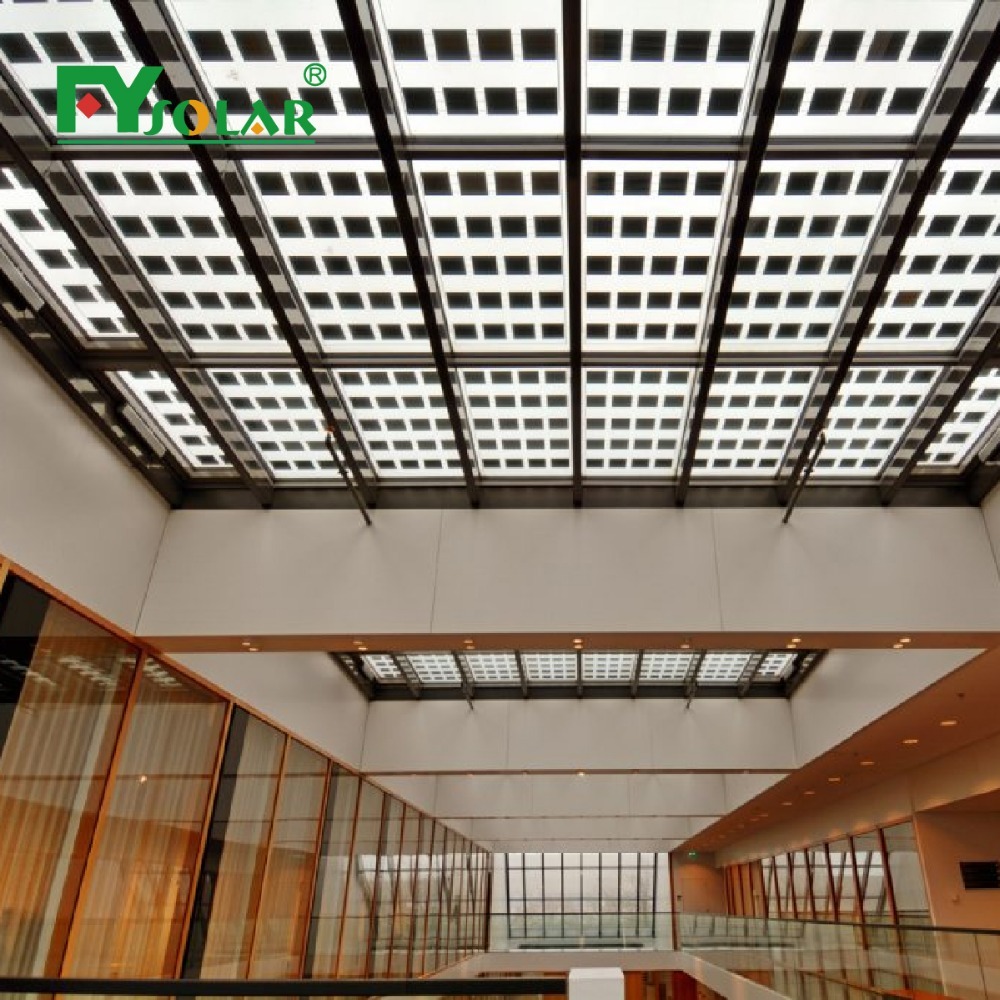 BIPV двойное стекло прозрачное солнечные панели