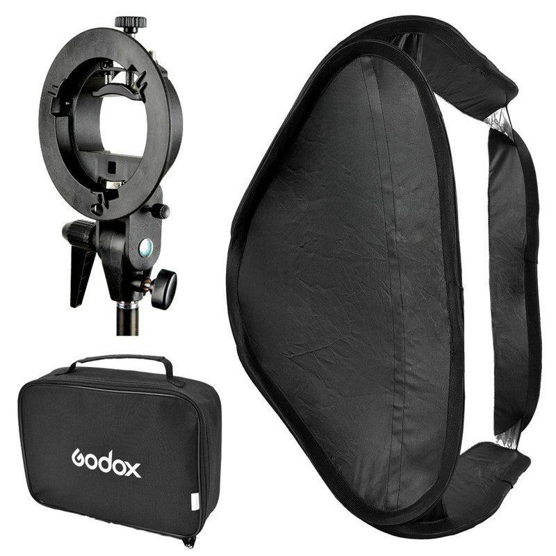Godox 50x50 см вспышки софтбокс комплект с Боуэн крепление