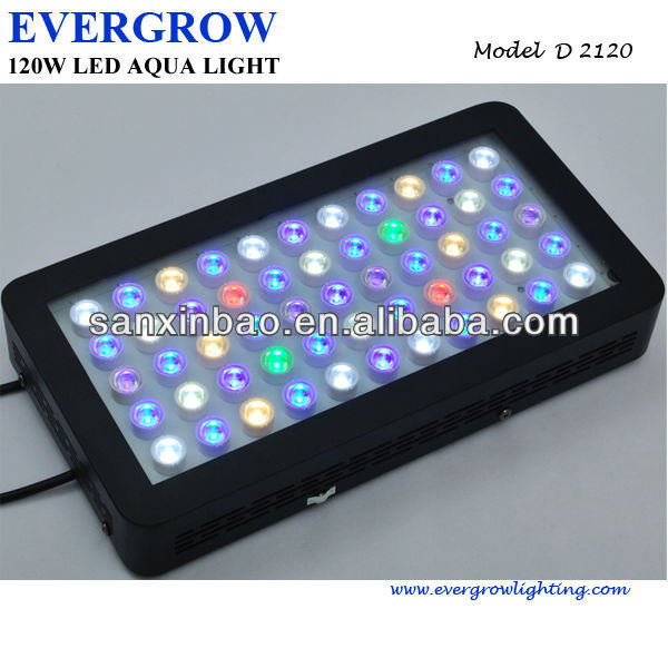 Приглушаемая Светодиодная панель для морского аквариума evergrow d120 120 Вт, светодиодные лампы для аквариума