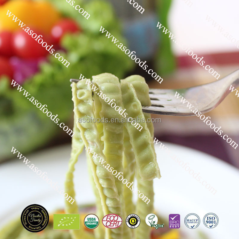 Органическая паста Edamame fettuccine, здоровая безглютеновая и веганская