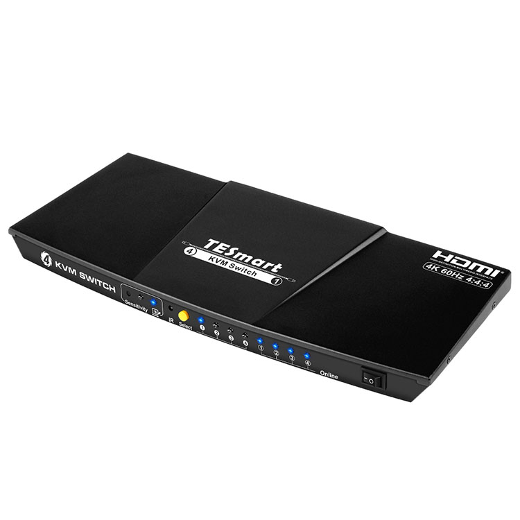 4x14K @ 60 Гц 4:4:4 видео/аудио KVM переключатель с 4 портами USB 2,0 4 порта hdmi kvm переключатель