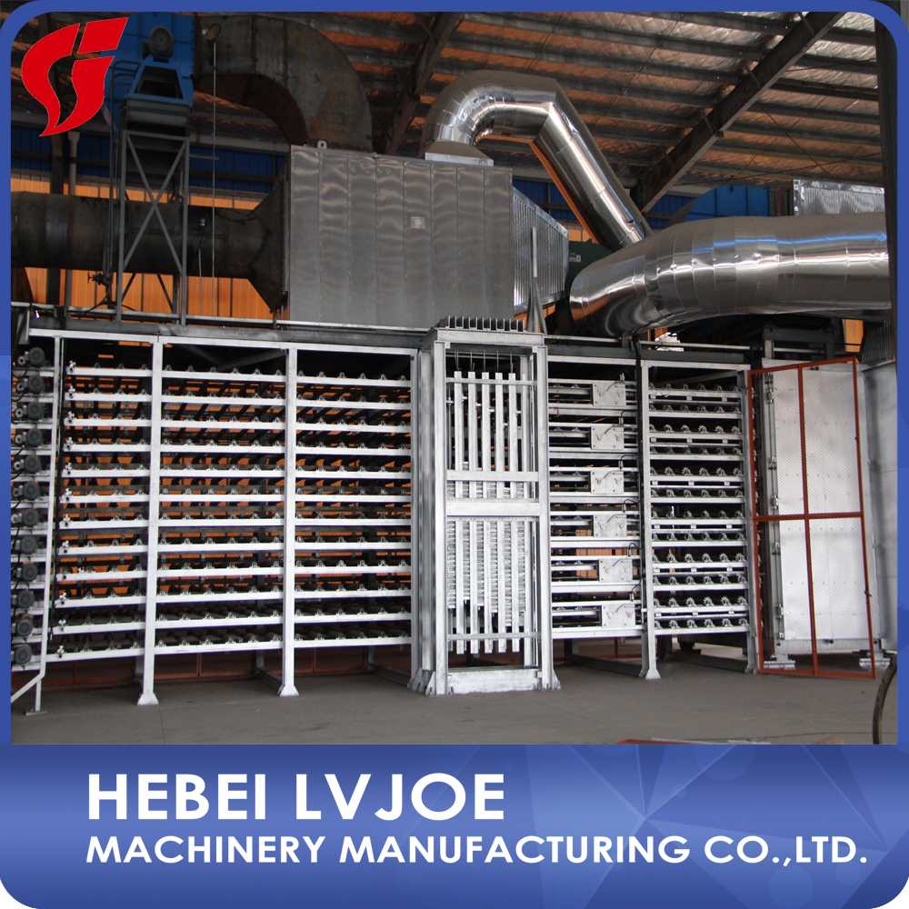 Technique and machines for gypsum panel production