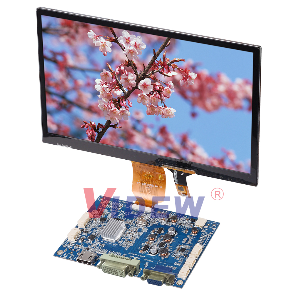 10,1 дюймовый сенсорный ЖК-экран с поддержкой входа DVI/VGA с USB CTP Драйвером
