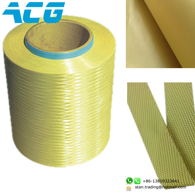 High Quality 1500D kevlar 1414 para aramid fiber