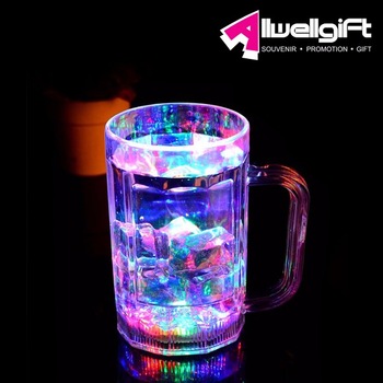 Многоцветные часы Allwell chang для питья, светодиодная мигающая кружка для пива и напитков