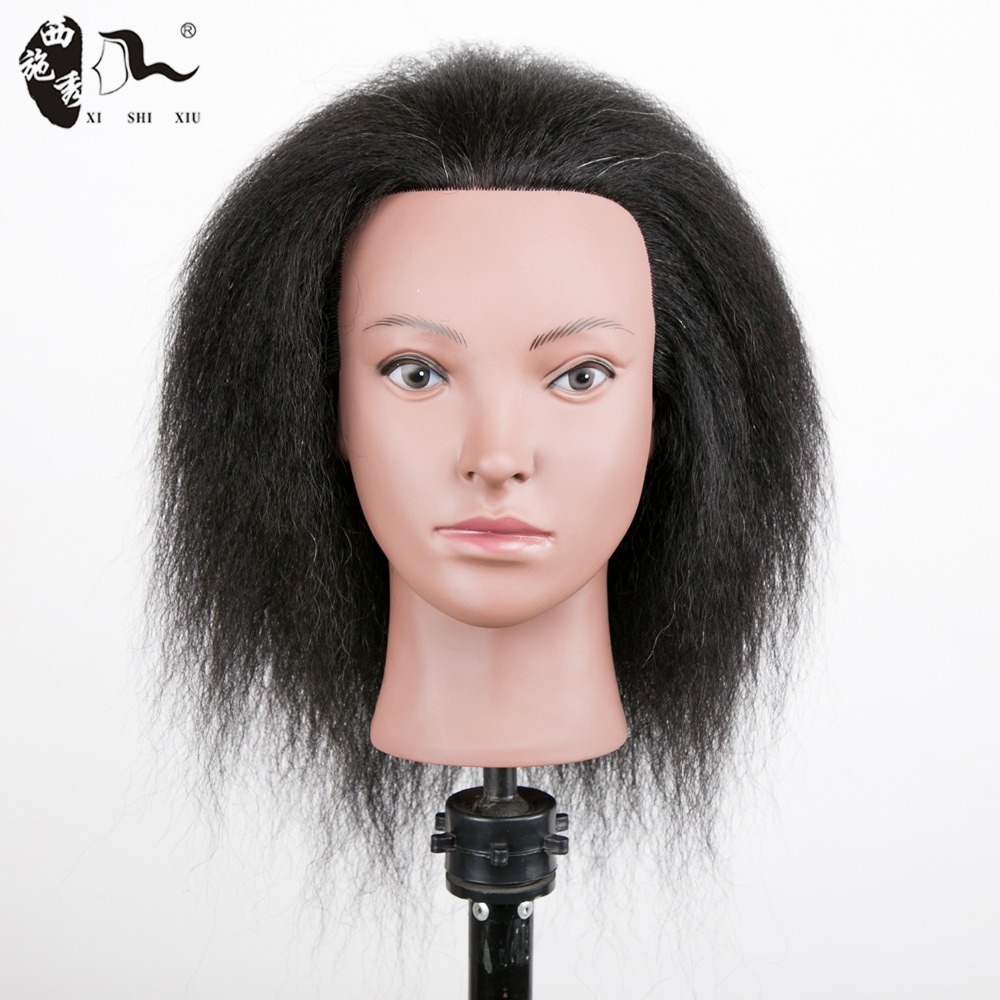 Оптовая цена, парикмахерский колледж XISHIXIUHAIR, 100% натуральные волосы, тренировочный манекен, голова для парикмахеров