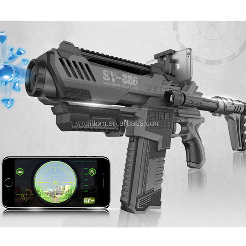 Bluetooth 3D водяной пулемет игрушки SMG боевой AR Submachine водяной пулемет игры