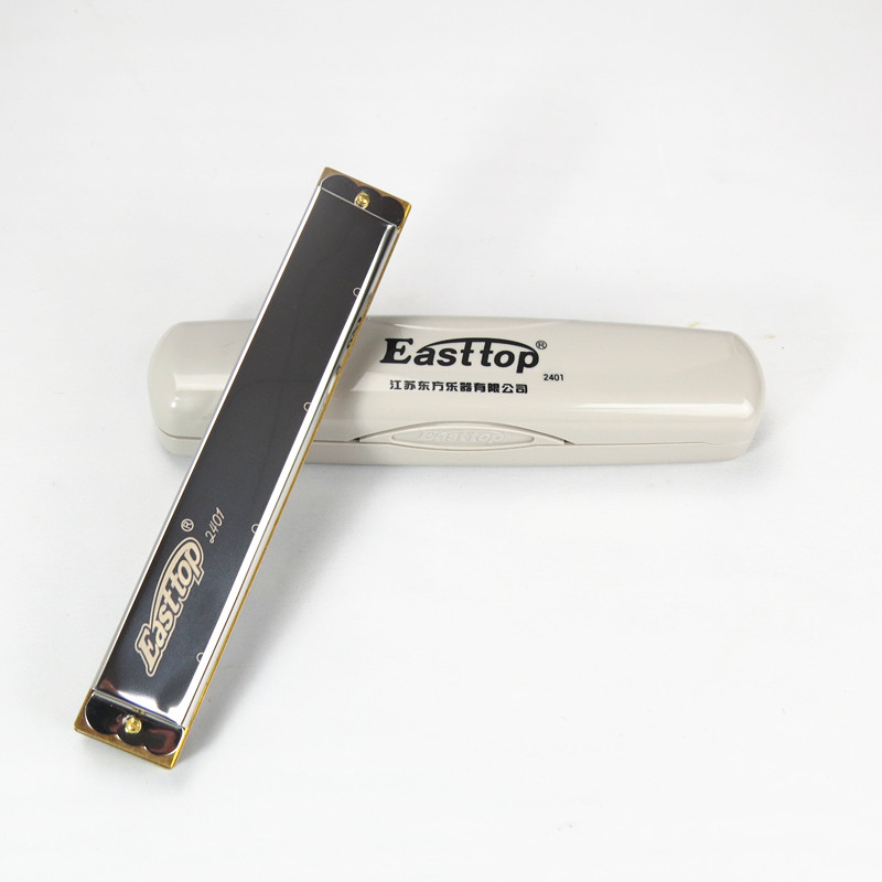 Гармоника tremolo EASTTOP T2401 с 24 отверстиями для начинающих, музыкальный инструмент